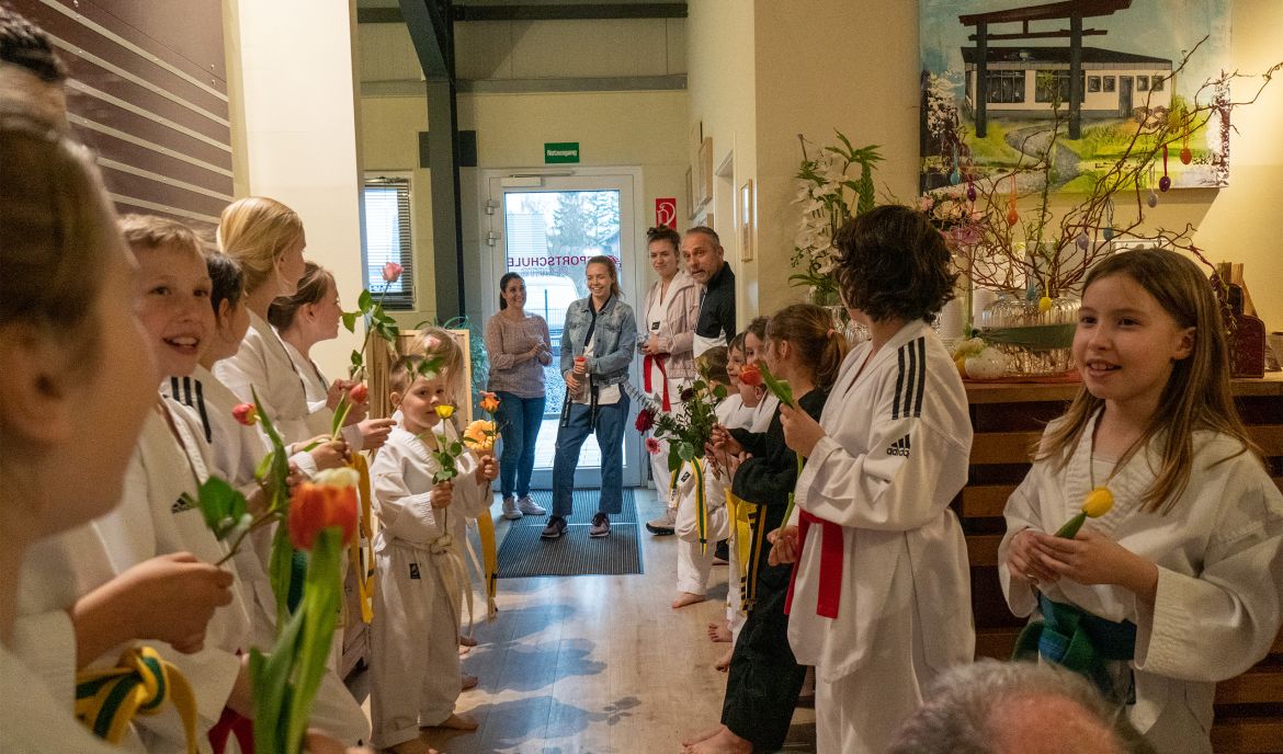 Empfang anlässlich erfolgreicher internationaler Wettkampfteilnahme